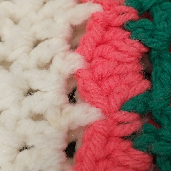 Vintage 60's 70's Crochet Knit Mini Dress Tunic Girls Groovy Mid Authentic - Picture 10 of 10